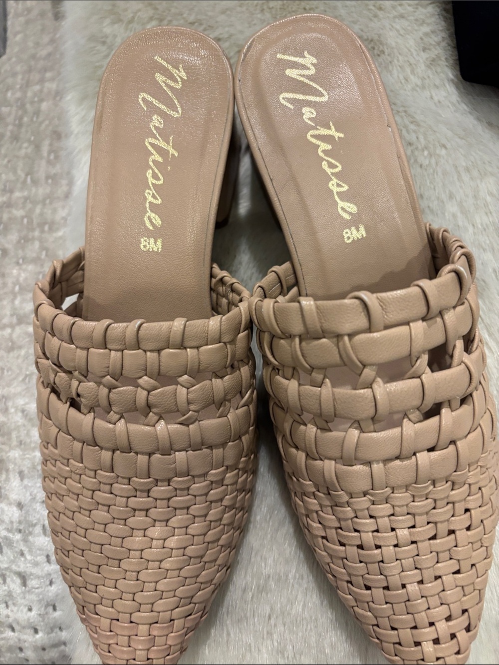 Matisse Woven Mule in Nude Taupe